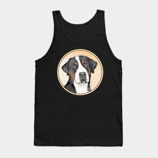 Greater Swiss Mountain Dog Painting - Original Art Tank Top